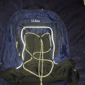 Navy blue L.L Bean backpack